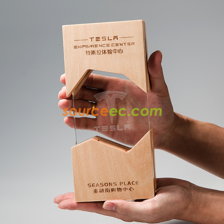 Customization Wooden Crystal Trophy Promotional Products