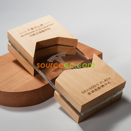Customization Wooden Crystal Trophy Promotional Products