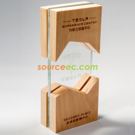 Customization Wooden Crystal Trophy Promotional Products