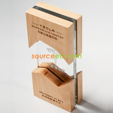 Customization Wooden Crystal Trophy Promotional Products