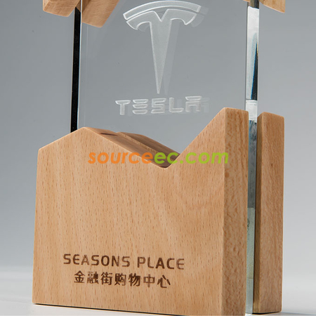Customization Wooden Crystal Trophy Promotional Products