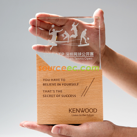 Customization Wooden Crystal Trophy Promotional Products