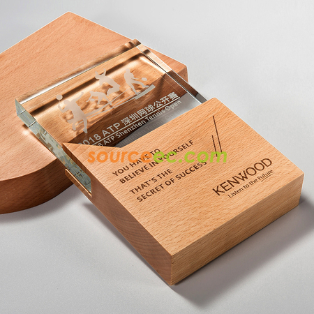Customization Wooden Crystal Trophy Promotional Products