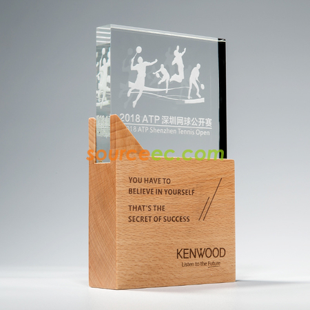 Customization Wooden Crystal Trophy Promotional Products