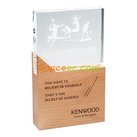 Customization Wooden Crystal Trophy Promotional Products