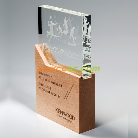 Customization Wooden Crystal Trophy Promotional Products