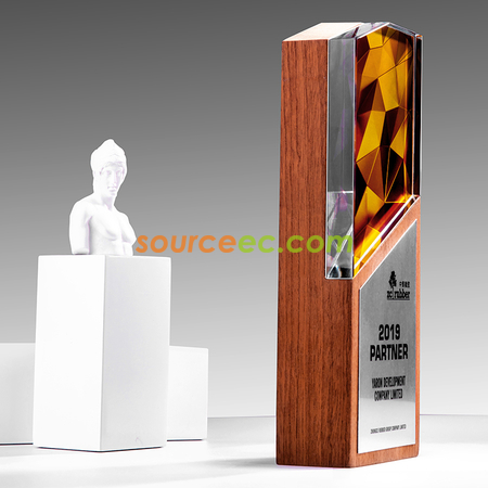 Customization Wooden Crystal Trophy Promotional Products