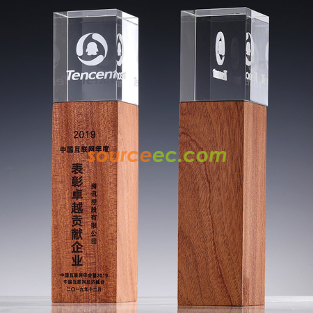 Customization Wooden Crystal Trophy Promotional Products