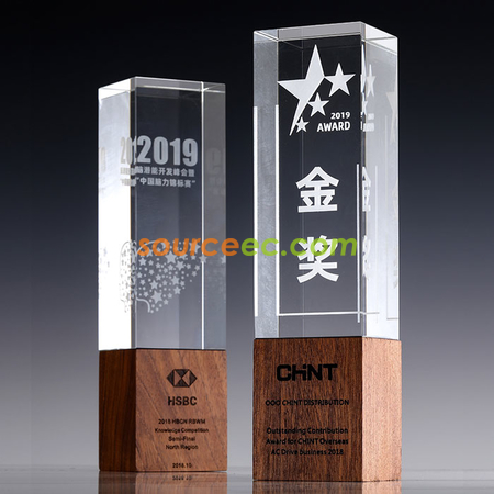 Customization Wooden Crystal Trophy Promotional Products