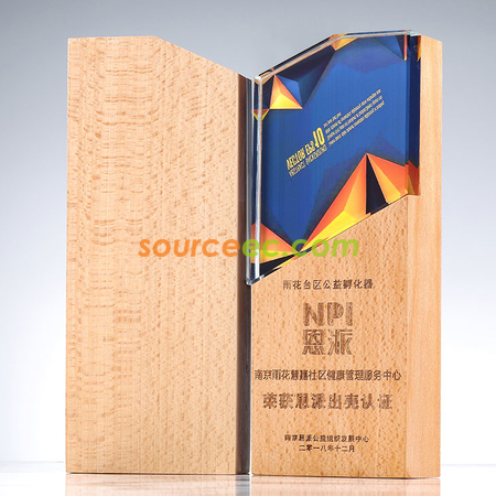 Customization Wooden Crystal Trophy Promotional Products