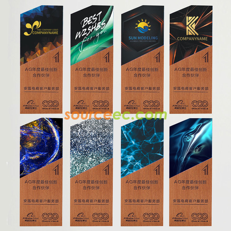 Customization Wooden Crystal Trophy Promotional Products