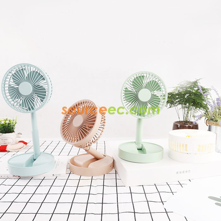 Customization Retractable Folding Charging Fan Promotional Products