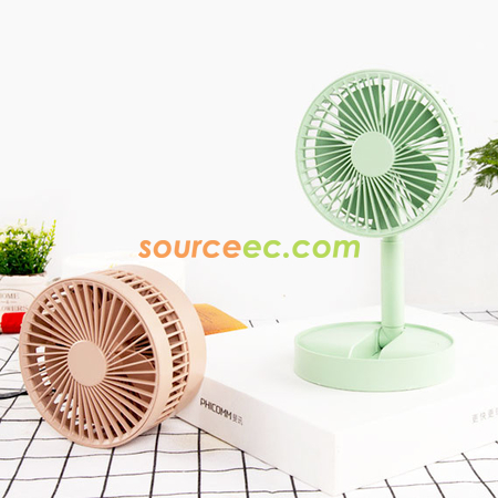 Customization Retractable Folding Charging Fan Promotional Products