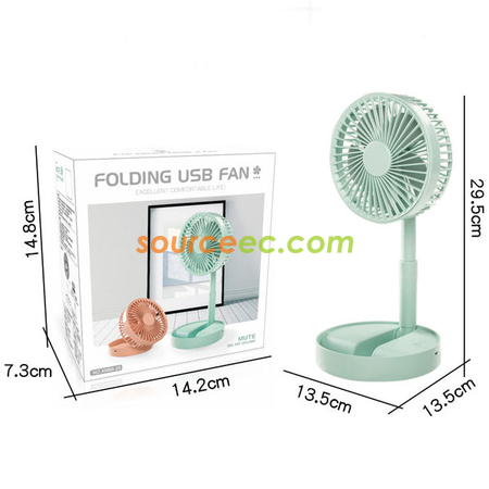 Customization Retractable Folding Charging Fan Promotional Products
