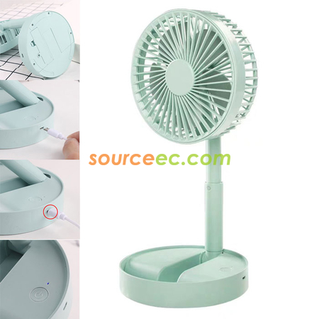 Customization Retractable Folding Charging Fan Promotional Products