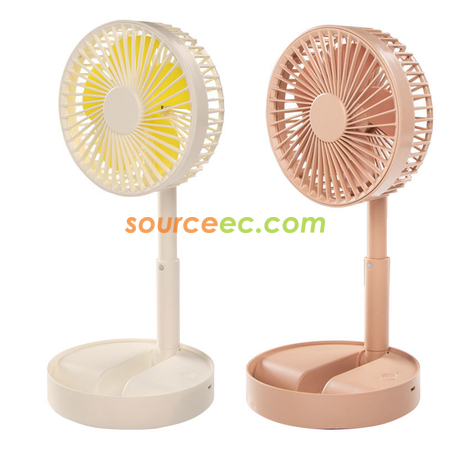 Customization Retractable Folding Charging Fan Promotional Products