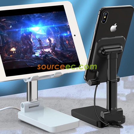Customization Adjustable Folding Phone Holder With Charger Promotional Products