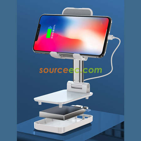 Customization Adjustable Folding Phone Holder With Charger Promotional Products