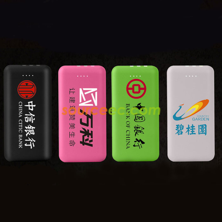 Customization 10000mAh Power Bank with In-Built Type C / Micro / Lightning Promotional Products