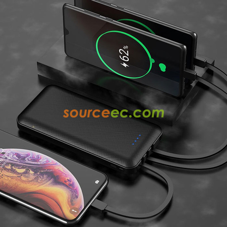 Customization 10000mAh Power Bank with In-Built Type C / Micro / Lightning Promotional Products
