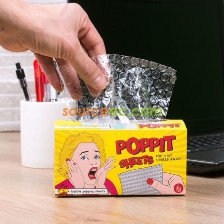 Customization Poppit Bubble Popping Sheets Stress Reliever Promotional Products