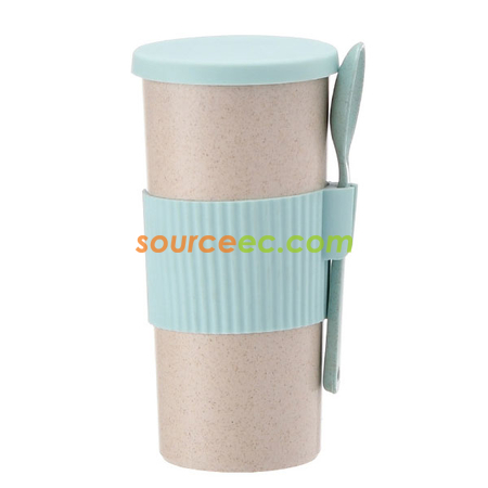 Customization 350ML Wheat Straw Coffee Cup Promotional Products