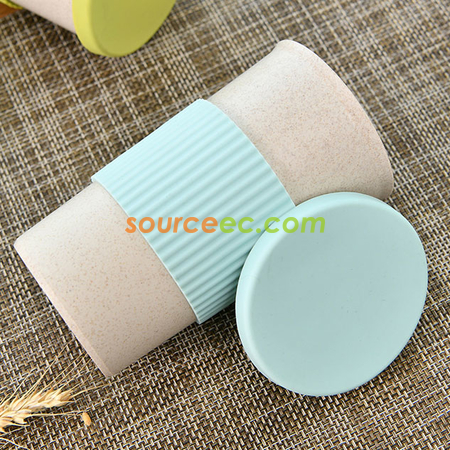 Customization 350ML Wheat Straw Coffee Cup Promotional Products