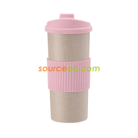Customization 350ML Wheat Straw Coffee Cup Promotional Products