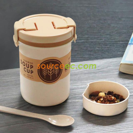 Customization 600ML Wheat Straw Soup Pot Promotional Products