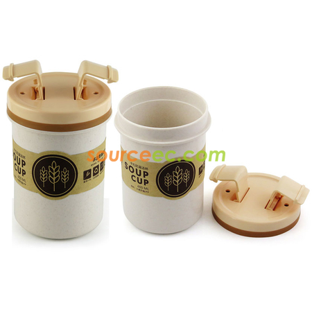 Customization 600ML Wheat Straw Soup Pot Promotional Products