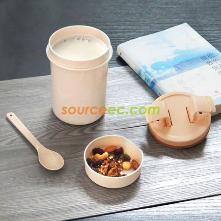 Customization 600ML Wheat Straw Soup Pot Promotional Products