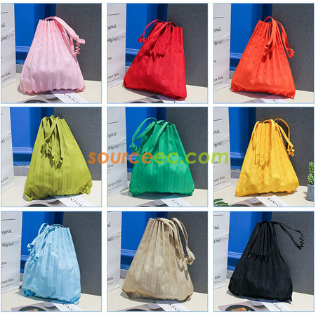 Customization Pleated-design Canvas Bag Promotional Products