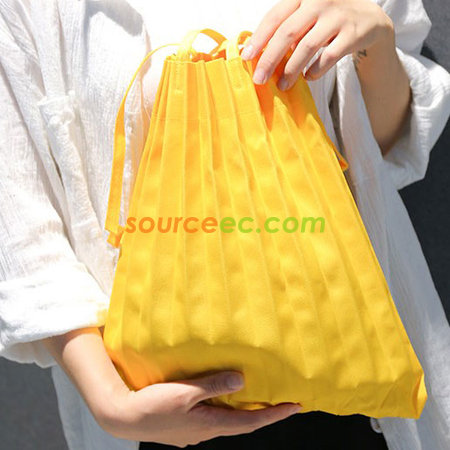 Customization Pleated-design Canvas Bag Promotional Products
