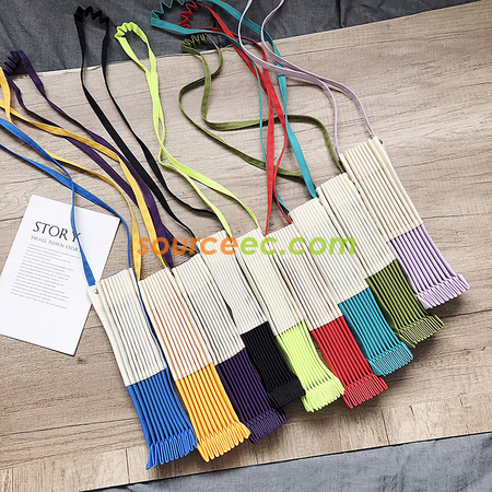 Customization Pleated-design Canvas Bag Promotional Products