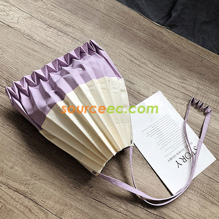Customization Pleated-design Canvas Bag Promotional Products