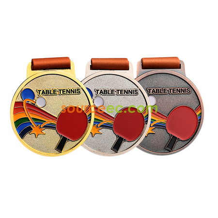 Customization Colorful Table Tennis Medal Promotional Products