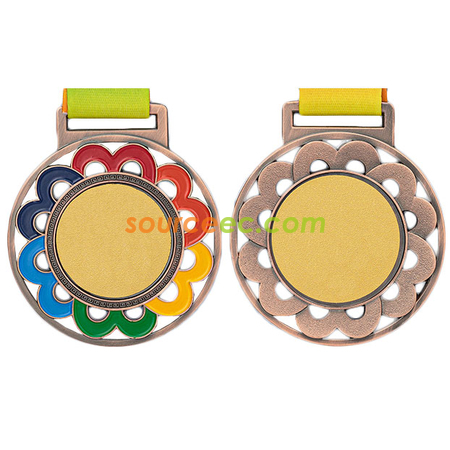 Customization Colorful Blossom Medal Promotional Products