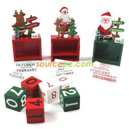 Customization Christmas Wooden Calendar Promotional Products