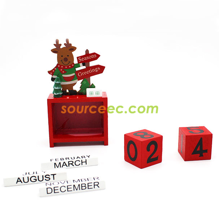 Customization Christmas Wooden Calendar Promotional Products
