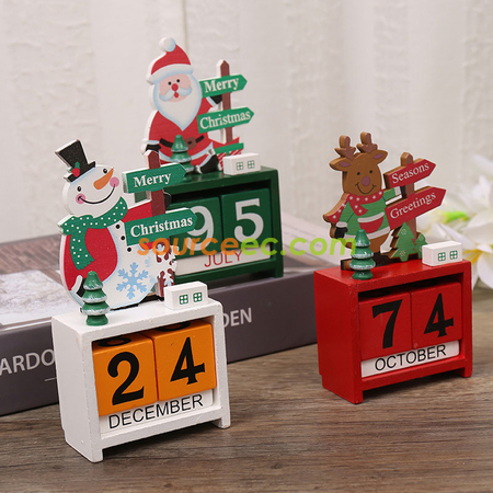 Customization Christmas Wooden Calendar Promotional Products