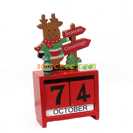 Customization Christmas Wooden Calendar Promotional Products