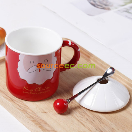 Customization 420ML Christmas Ceramic Mug Promotional Products