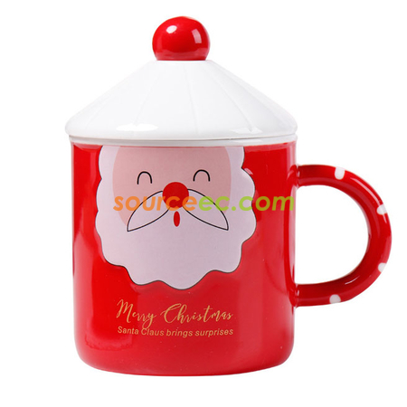 Customization 420ML Christmas Ceramic Mug Promotional Products