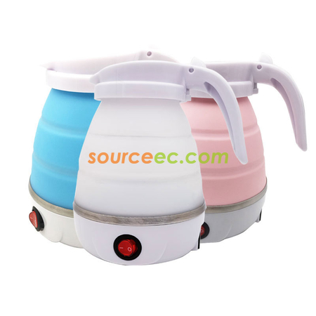 600ML Silicone Folding Electric Travel Kettle