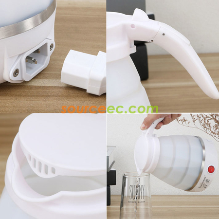 Customization 600ML Silicone Folding Electric Travel Kettle Promotional Products