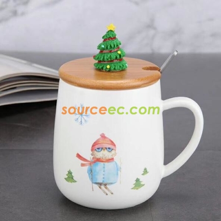 Customization Christmas ceramic cup Promotional Products