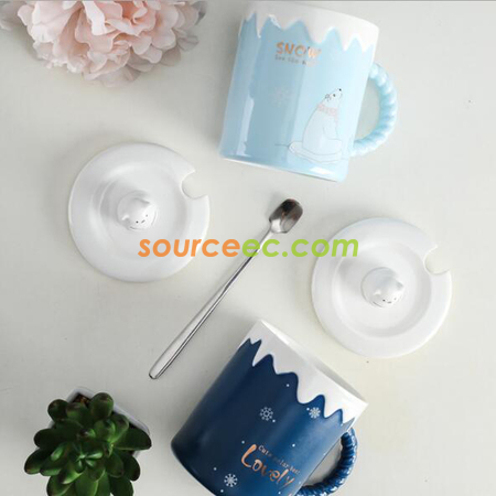 Customization Christmas ceramic cup Promotional Products