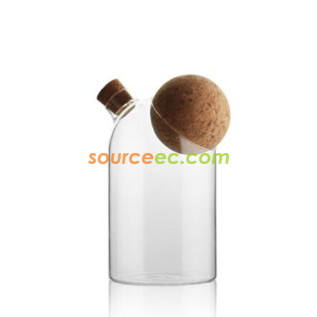 Customization Glass Sealed Jar With Cork Stopper Promotional Products
