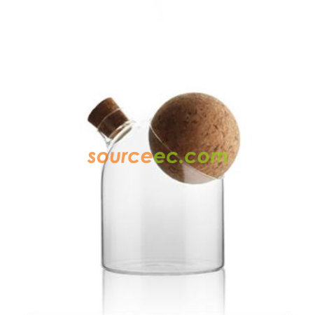 Customization Glass Sealed Jar With Cork Stopper Promotional Products