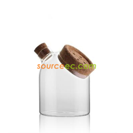 Customization Glass Sealed Jar With Cork Stopper Promotional Products